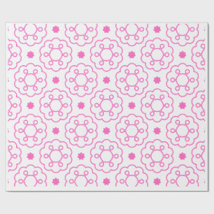 "Harmonie des Pétales" Élégant Papier Cadeau à Mot