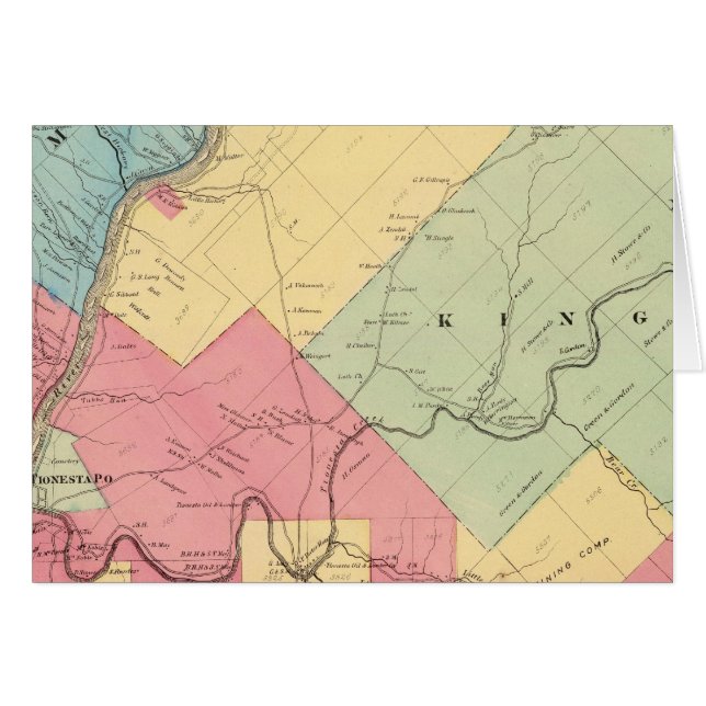 Harmonie, Hickory, Kingsley, townships du Tionesta (Devant horizontal)