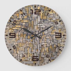 Harmonie intemporelle : horloge murale Piet Mondri