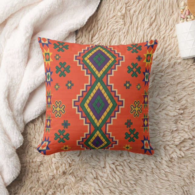 Harmonie marocaine en Coussin de jet orange (Couverture)