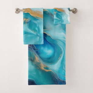 Harmonie océanique : Cobalt et strokies Turquoises