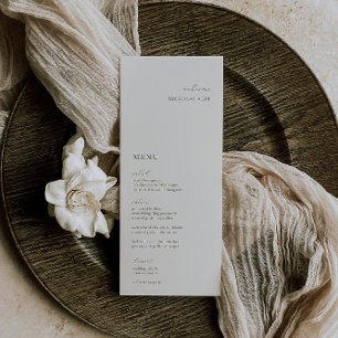 HARMONIE Olive Green Place Card Menu