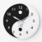 Harmonie Yin Yang Monogramme Horloge Mur