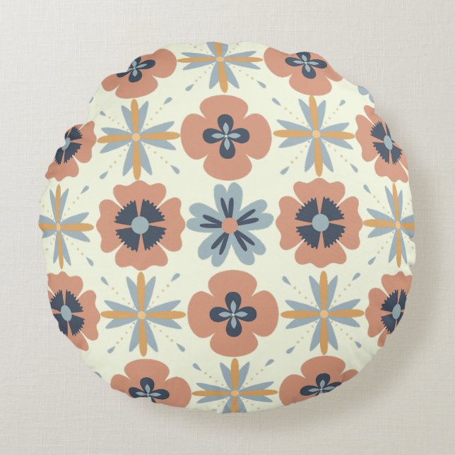 Harmony Petals Motif Coussin rond (Devant)