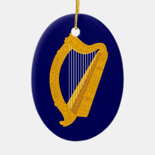 Harpe de l'Irlande et ornement d'hymne