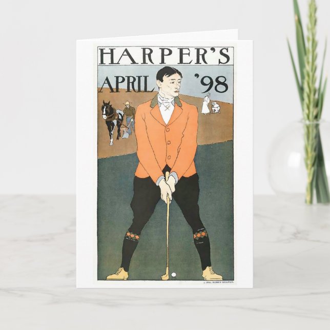 Harper's 98 Golf carte pour notes (Devant)