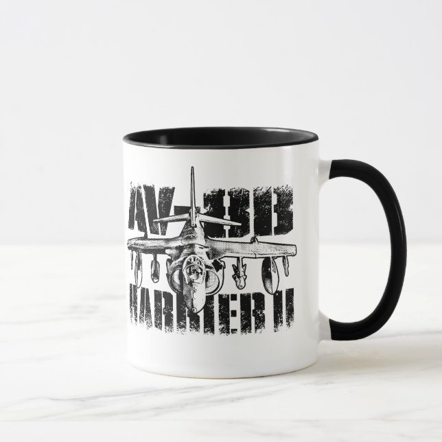 Harrier AV-8B II 11 oz Ringer Mug (Droite)