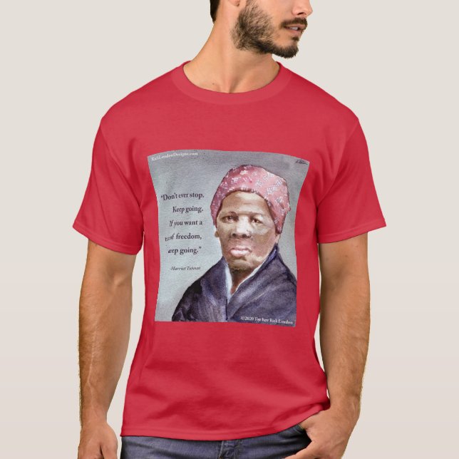 Harriet Tubman & Citation Tshirt Homme (Devant)