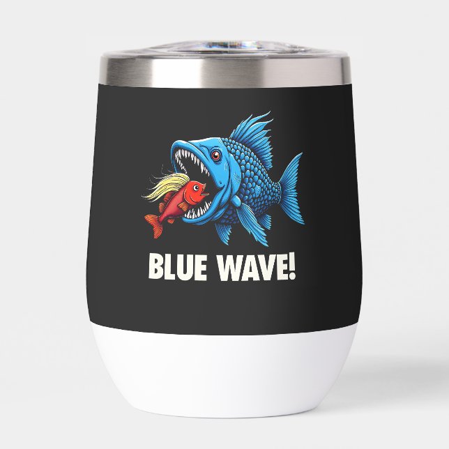 Harris Walz Élection Blue Waves Démocrate Fish (Avant)