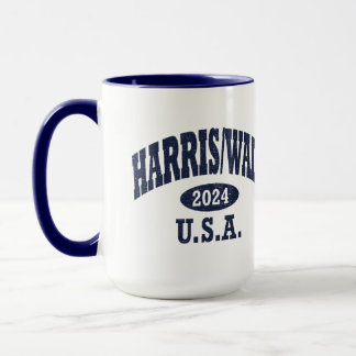 Harris Walz Football Mug