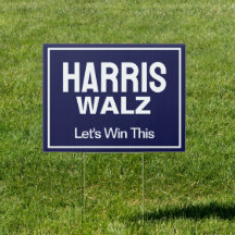 Harris Walz Gagnons ce panneau de triage bleu