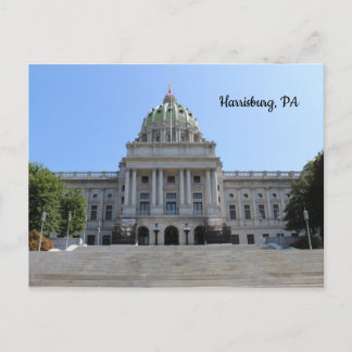 Harrisburg PA Carte postale Travel Keepsakol Capit