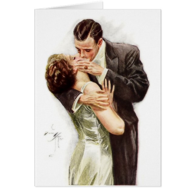 Harrison Fisher : Le baiser (Devant)