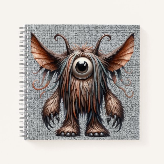 Harry - Carnet de spirale monstre à oeil unique (Devant)