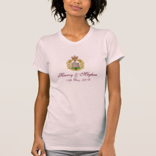 Harry et Meghan Château Motif Royal Mariage TShirt