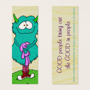 Harry le Monster, avec citation, carte du bonheur