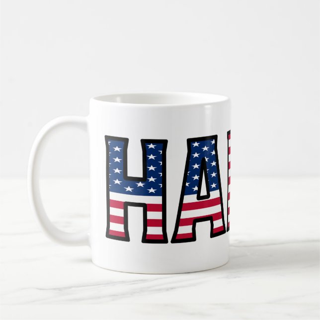 Harry Name Prénom USA styled Tasse Café (Gauche)