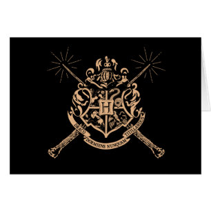Harry Potter   Hogwarts Crossed Wands Crest
