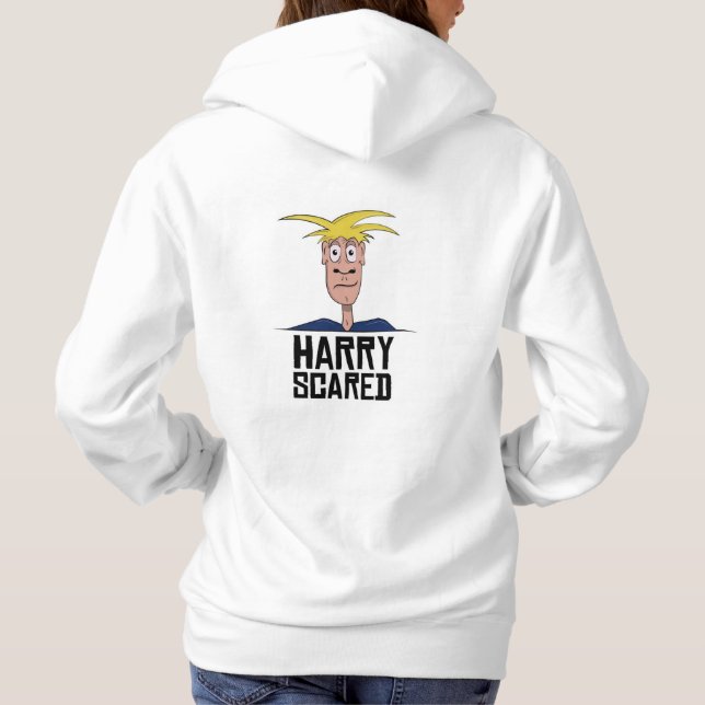 Harry Scared Sweat - shirt à capuche blanche pour  (Dos)