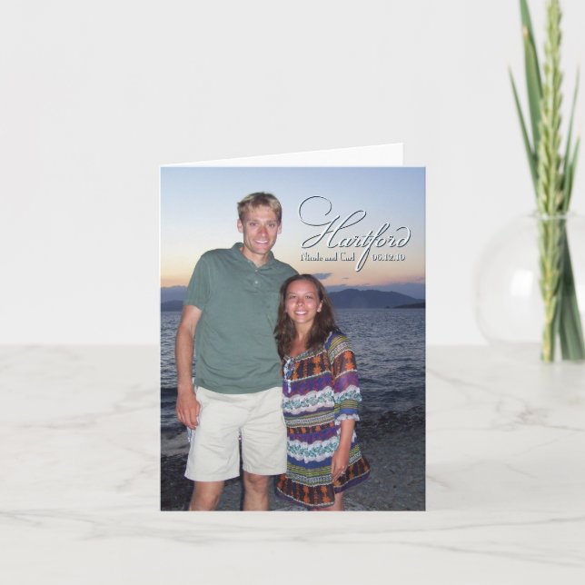 Hartford Carte de remerciements (Devant)