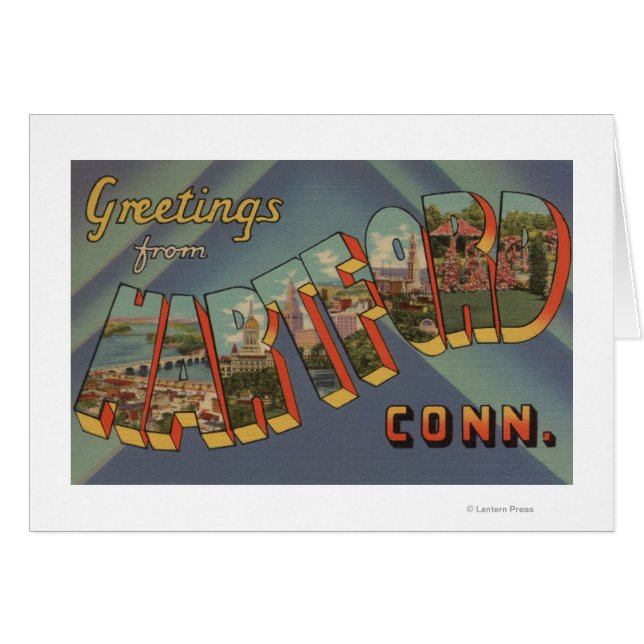 Hartford, Connecticut - Scènes de grandes lettres (Devant horizontal)