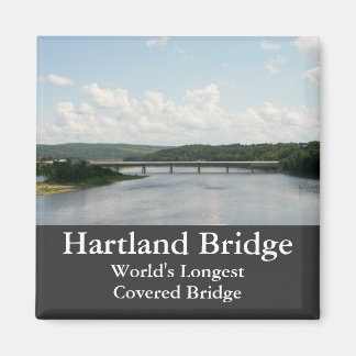 Hartland Bridge Plus long pont couvert Magnet
