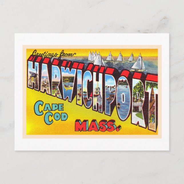 Harwichport Cape Cod Massachusetts MA Carte Postal (Devant)