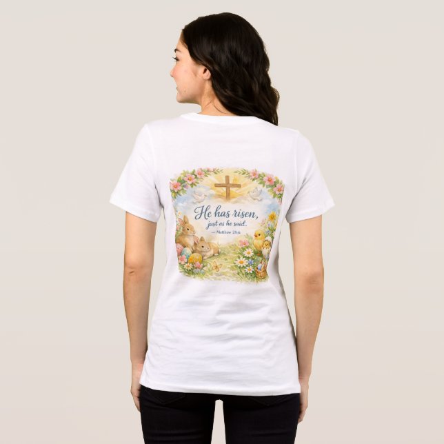 Has Risen adult tshirt (Verso intégral)