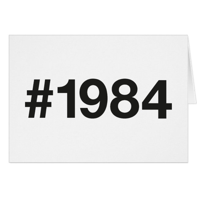 Hashtag 1984 41 Anniversaire (Devant horizontal)