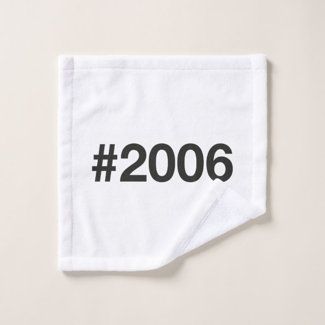 Hashtag 2006 19 Anniversaire (Gant de toilette)