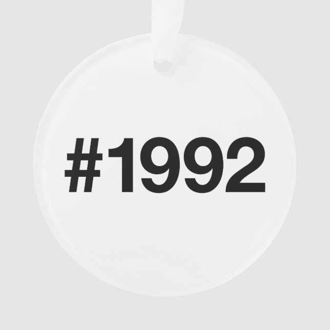 Hashtag 33 Anniversaire 1992 (devant)