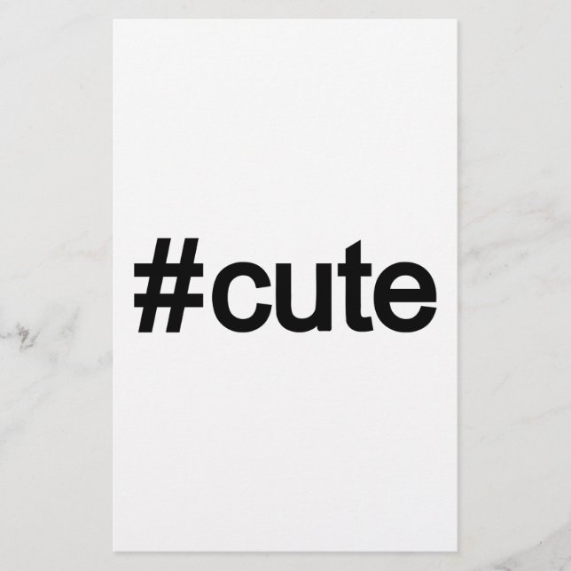 Hashtag # Cute (Devant)
