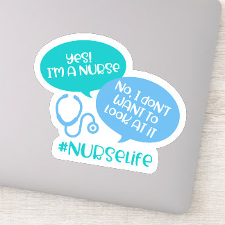 Hashtag jote Nurse Vie Ordinateur Portable Sticker