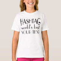 Hashtag personnalisé Meilleur T-Shirt ConfortSoft®