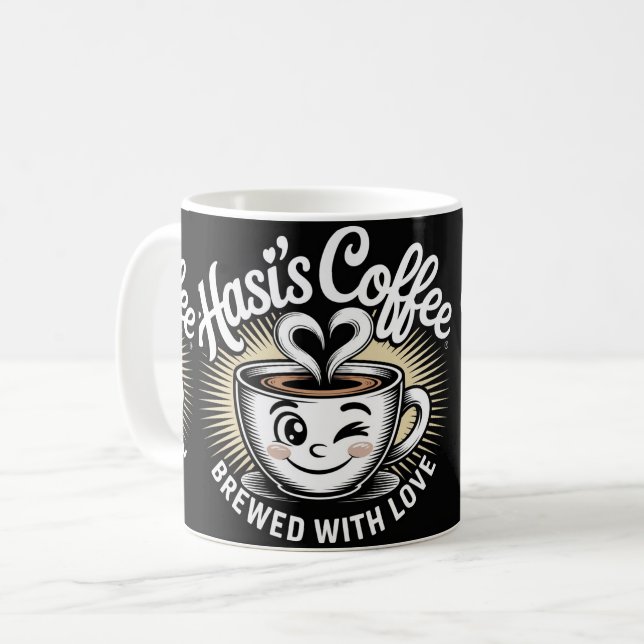 Hasi’s Coffee Cute Smiling Cup Mug  (Devant gauche)