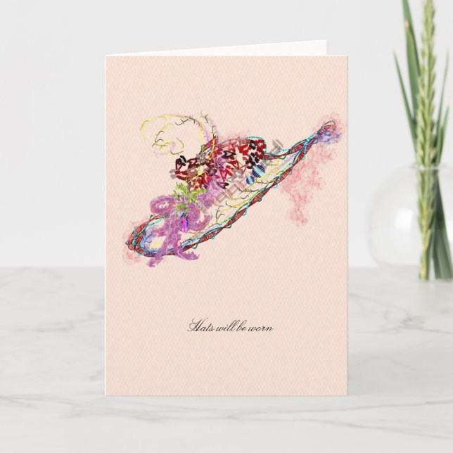 Hats invitation card (Devant)