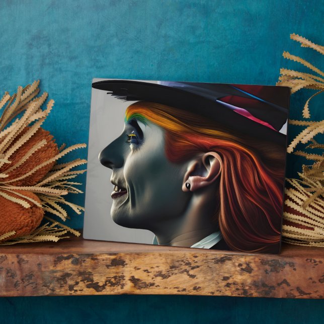 Hatter AI généré Art Plaque (Côté)