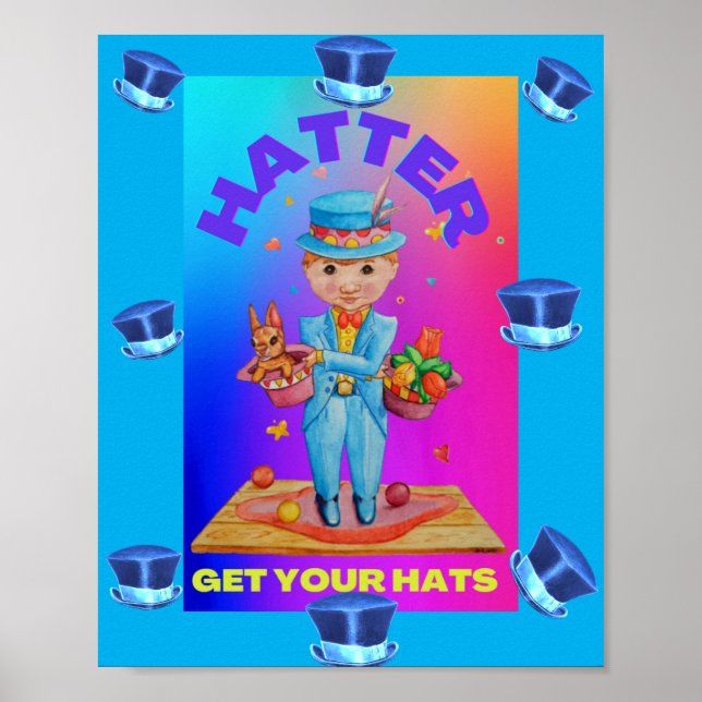 HATTER OBTENEZ VOTRE CASQUETTE Value Poster Paper  (Devant)