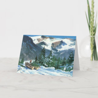 Hauling a Christmas Trees - Carte de voeux