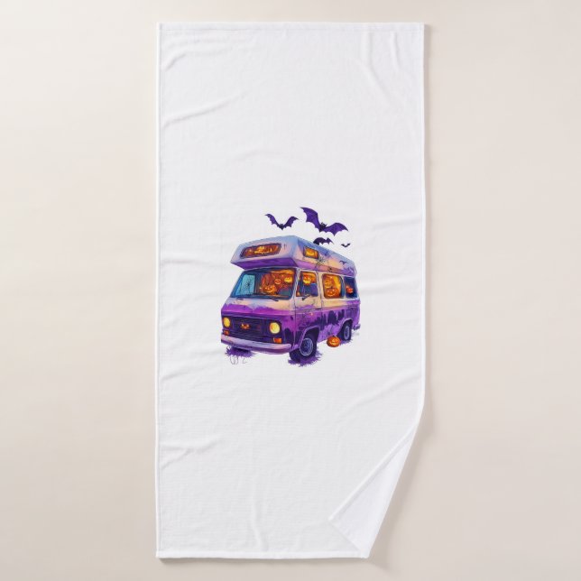  Haunted Camper Van (Serviette de bain)