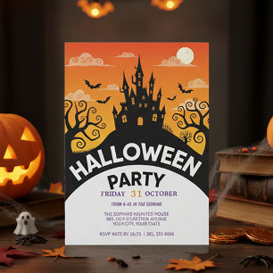 Haunted Castle Halloween Fête Invitation
