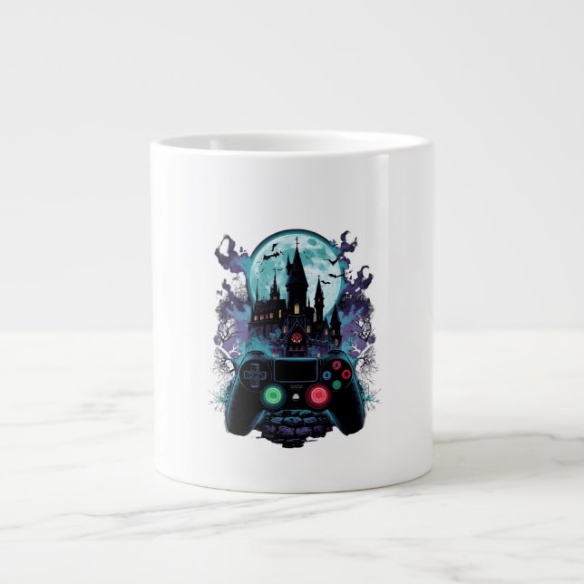 Haunted Castle Horror Gamer Design Mug (Devant)