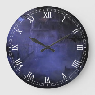 Haunted Hill House Round Numéros romains Horloge