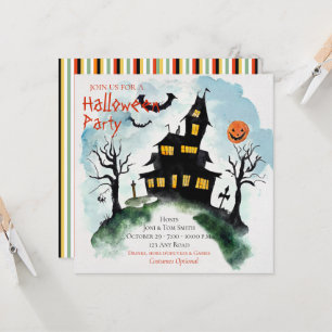 Haunted Mansion Halloween Fête Invitation