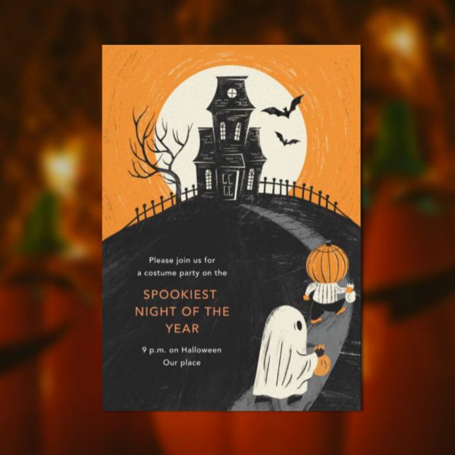Haunted Mansion Halloween Party Invitation (Créateur téléchargé)