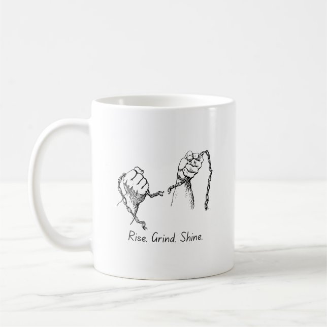 Hausse Grind Shine Hustle Mug (Gauche)