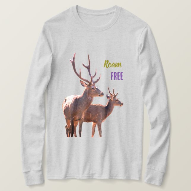 Haut à manches longues Roam Free Deers (Design devant)