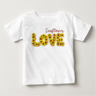 Haut bébé amour tournesol