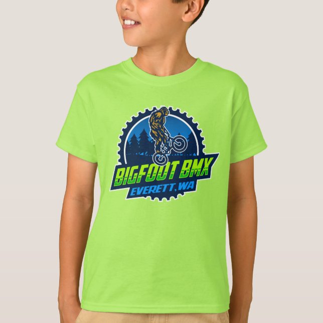 Haut Bigfoot BMX avec grand logo (contour blanc) (Devant)