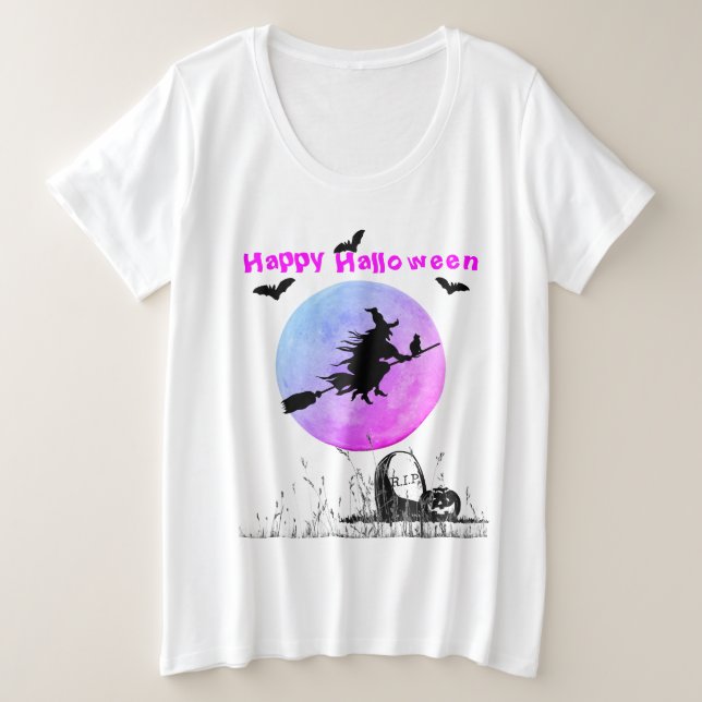 Haut blanc Halloween (Design devant)